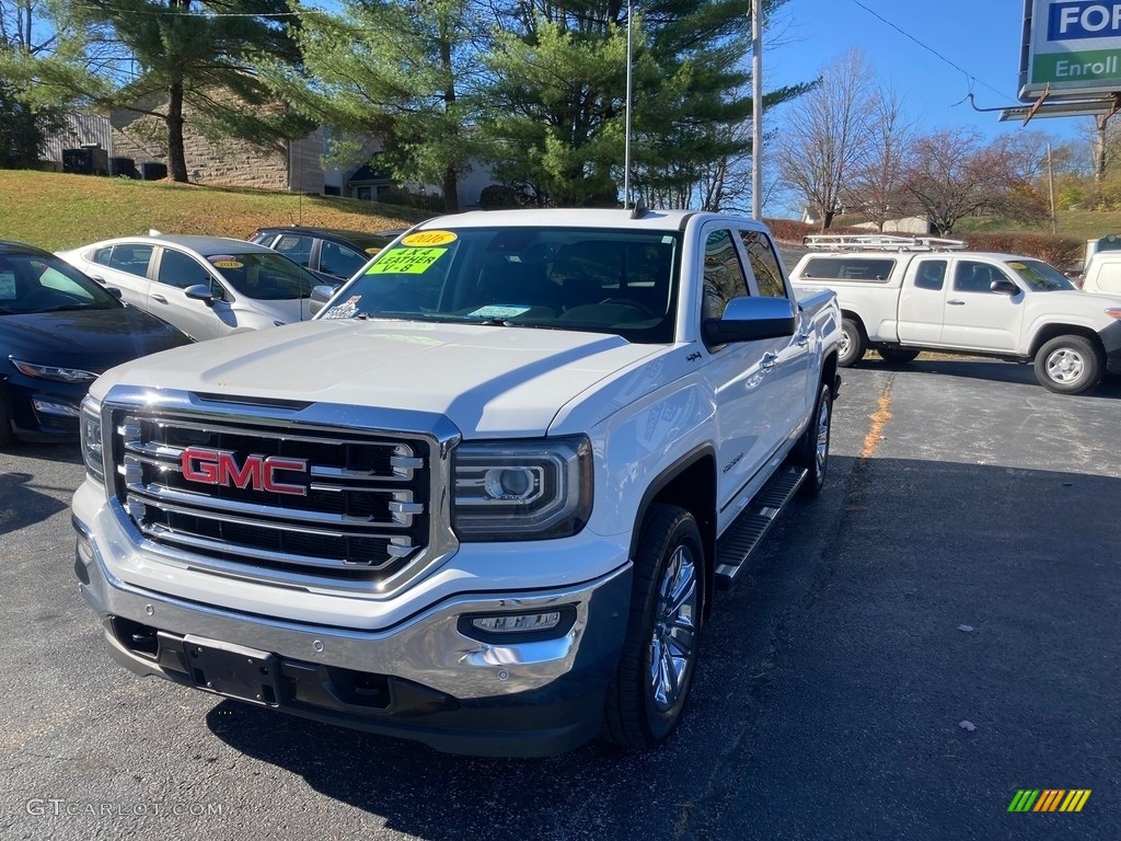 2016 Sierra 1500 SLT Crew Cab 4WD - White Frost Tricoat / Jet Black photo #2