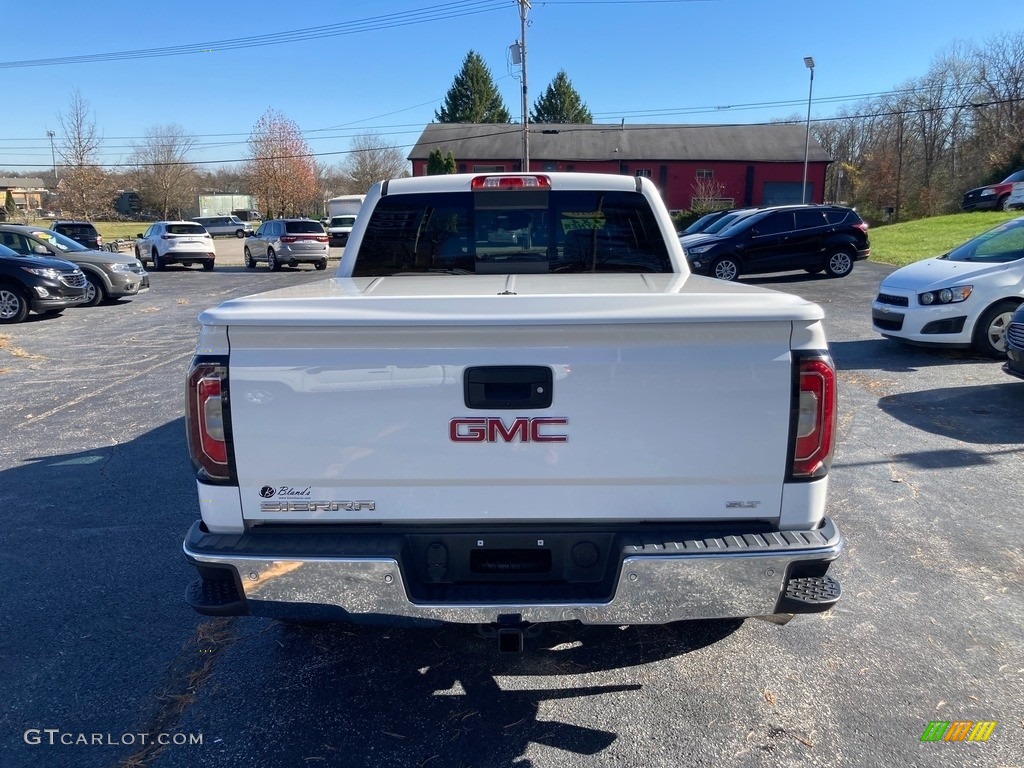 2016 Sierra 1500 SLT Crew Cab 4WD - White Frost Tricoat / Jet Black photo #4