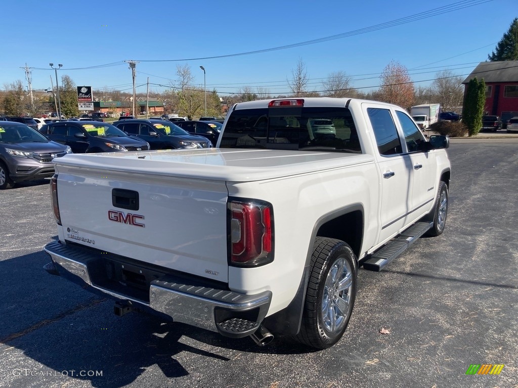 2016 Sierra 1500 SLT Crew Cab 4WD - White Frost Tricoat / Jet Black photo #6