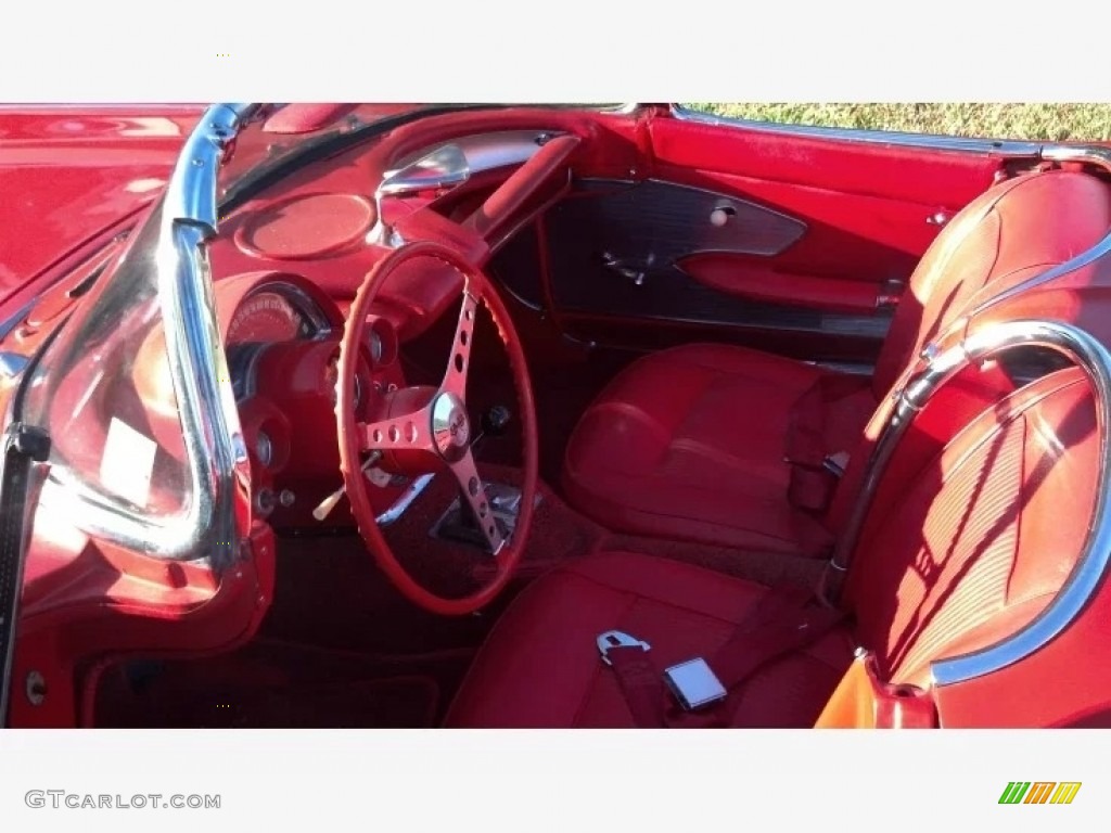 1961 Corvette Convertible - Roman Red / Red photo #3