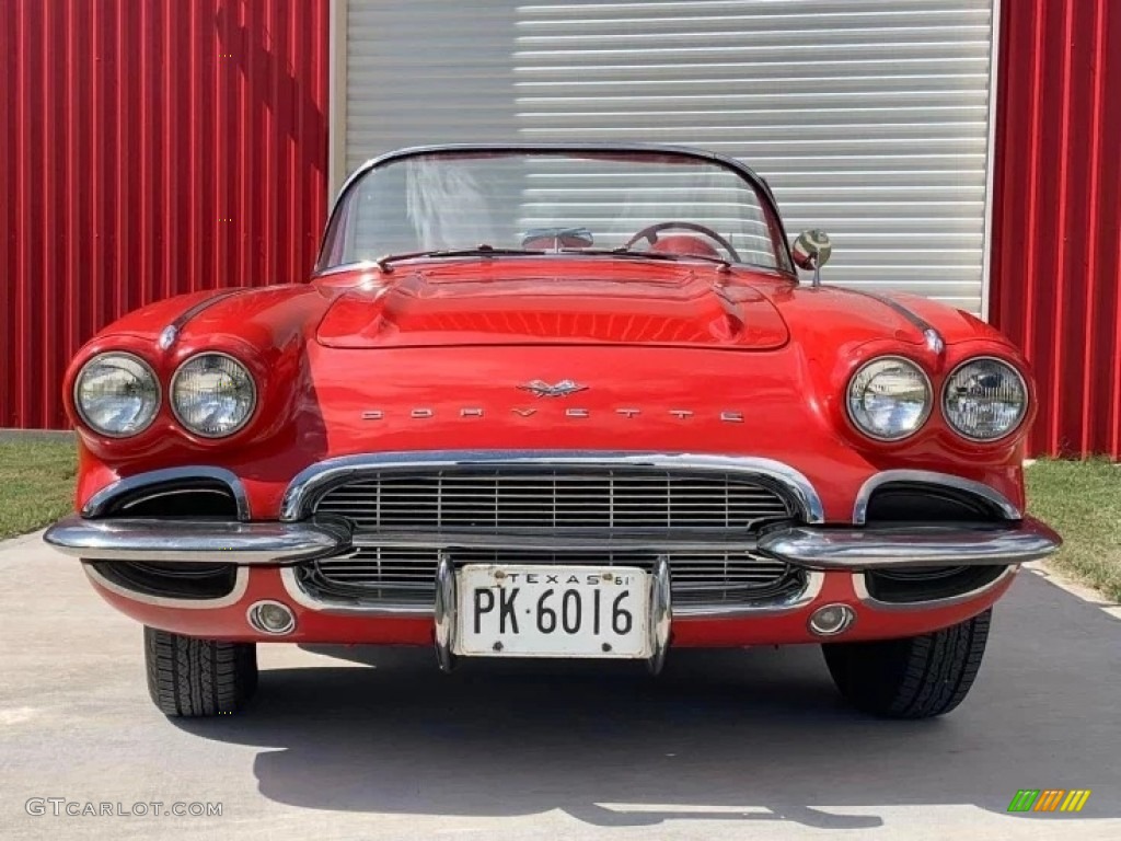 1961 Corvette Convertible - Roman Red / Red photo #6