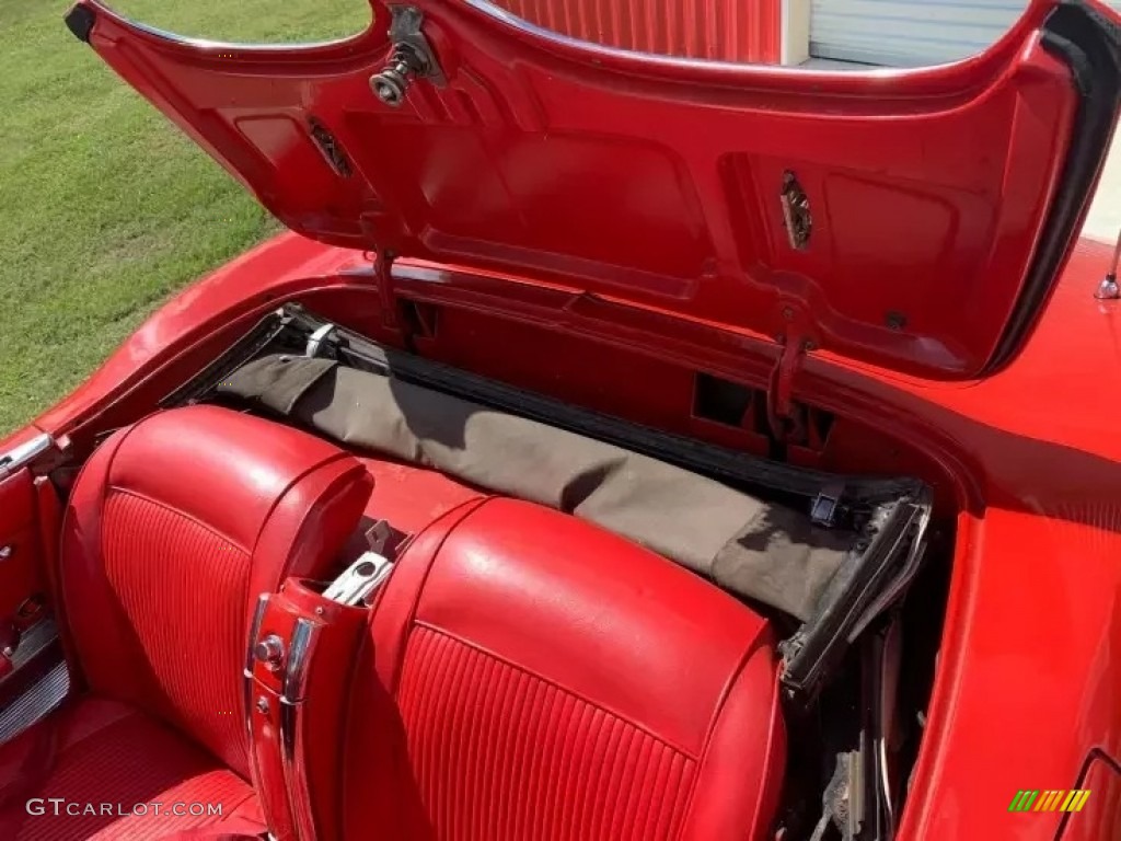 Red Interior 1961 Chevrolet Corvette Convertible Photo #145140963