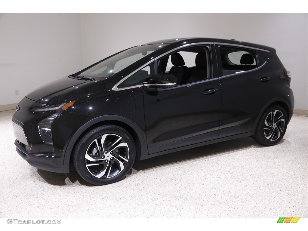 Mosaic Black Metallic 2022 Chevrolet Bolt EV LT Exterior Photo #145143429