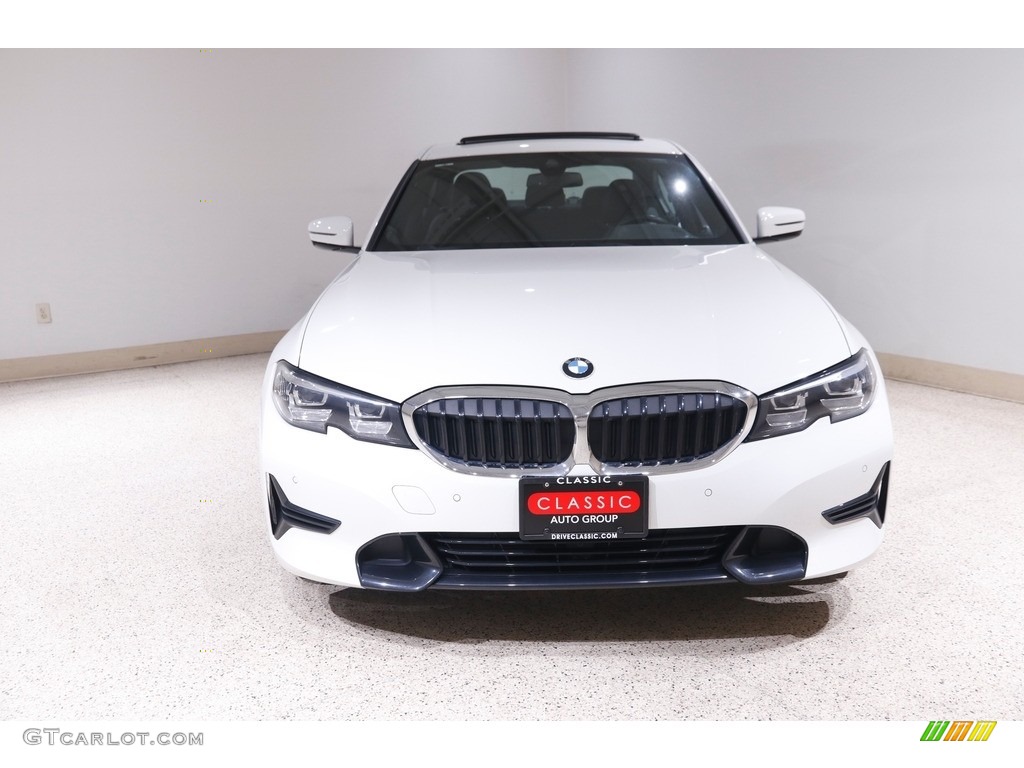 2020 3 Series 330i xDrive Sedan - Alpine White / Black photo #2