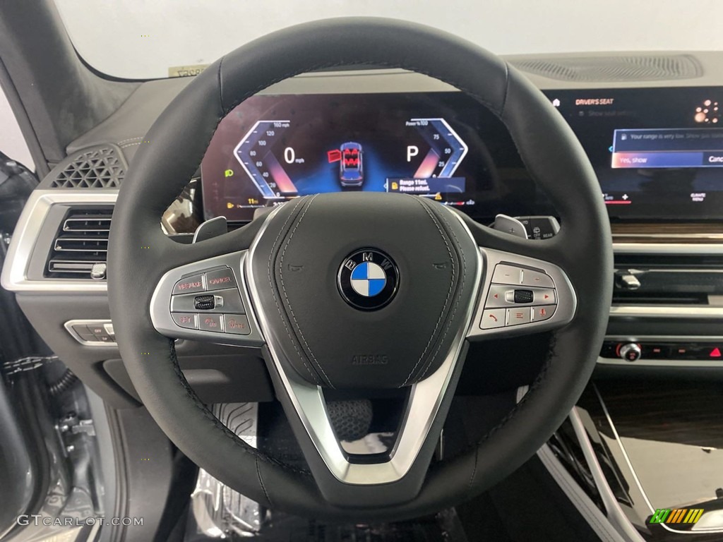 2023 BMW X7 xDrive40i Silverstone Steering Wheel Photo #145144770