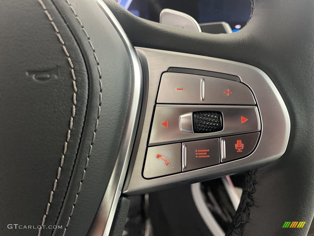 2023 BMW X7 xDrive40i Silverstone Steering Wheel Photo #145144818