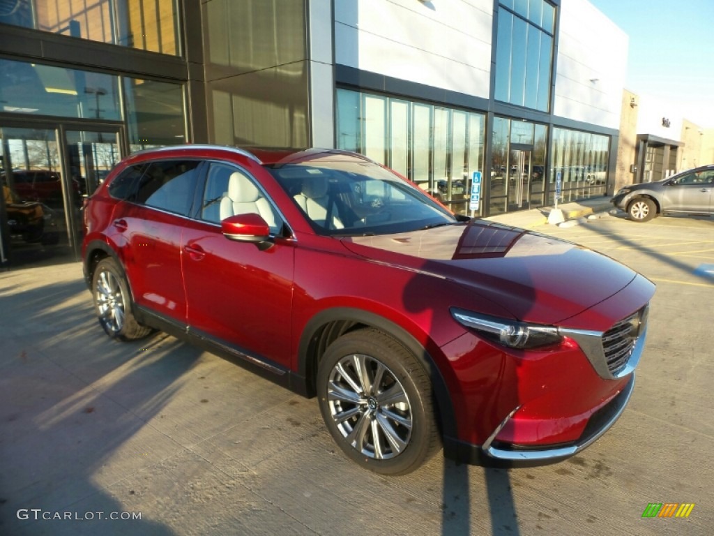 2023 CX-9 Signature AWD - Soul Red Crystal Metallic / Parchment photo #1