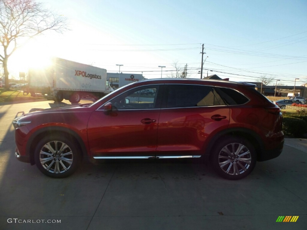 2023 CX-9 Signature AWD - Soul Red Crystal Metallic / Parchment photo #6