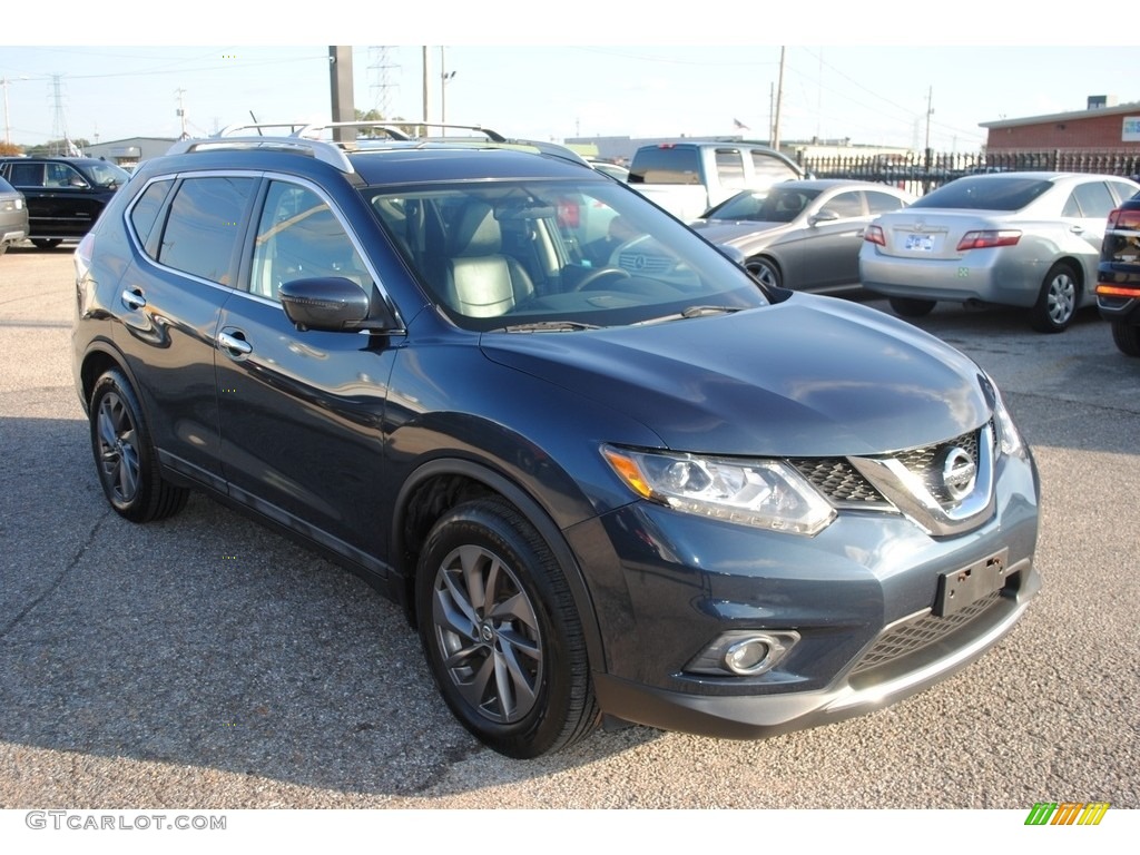2016 Rogue SL - Arctic Blue Metallic / Charcoal photo #7