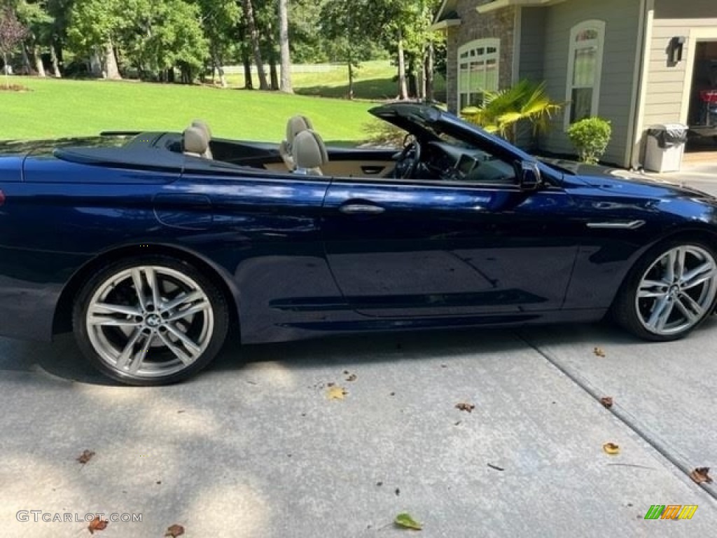 2014 6 Series 650i Convertible - BMW Individual Tanzanite Blue Metallic / BMW Individual Champagne photo #3