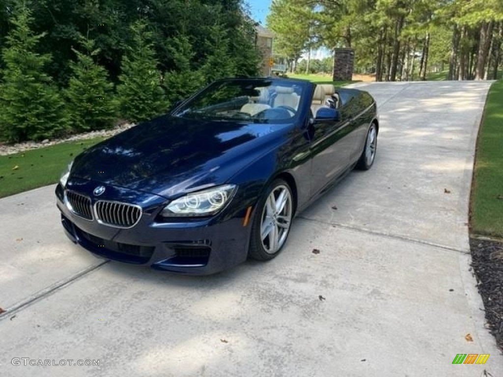 2014 6 Series 650i Convertible - BMW Individual Tanzanite Blue Metallic / BMW Individual Champagne photo #4