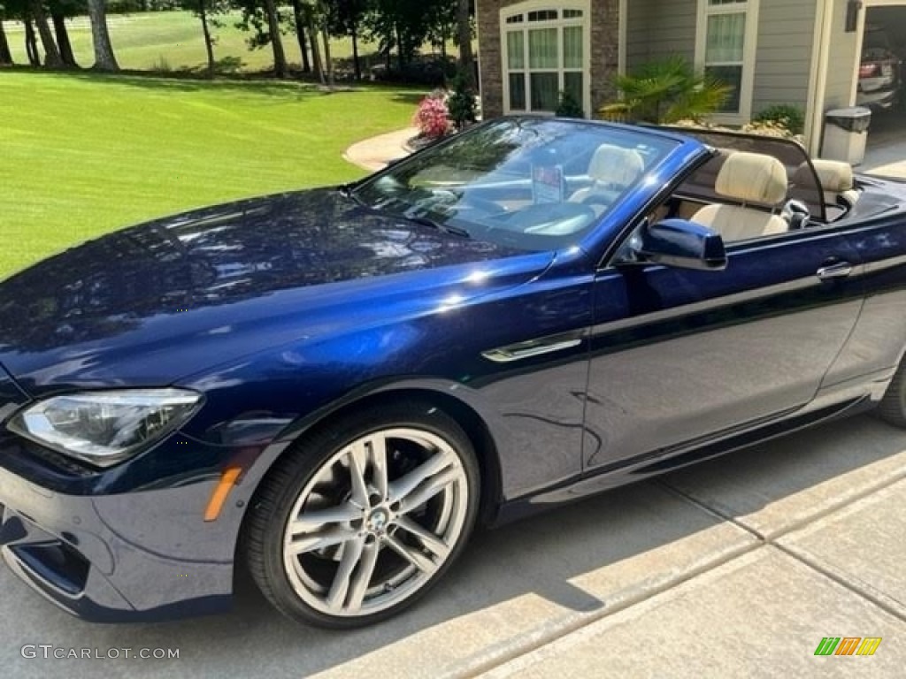 2014 6 Series 650i Convertible - BMW Individual Tanzanite Blue Metallic / BMW Individual Champagne photo #5