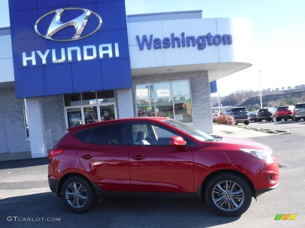 2015 Tucson GLS AWD - Garnet Red / Beige photo #2