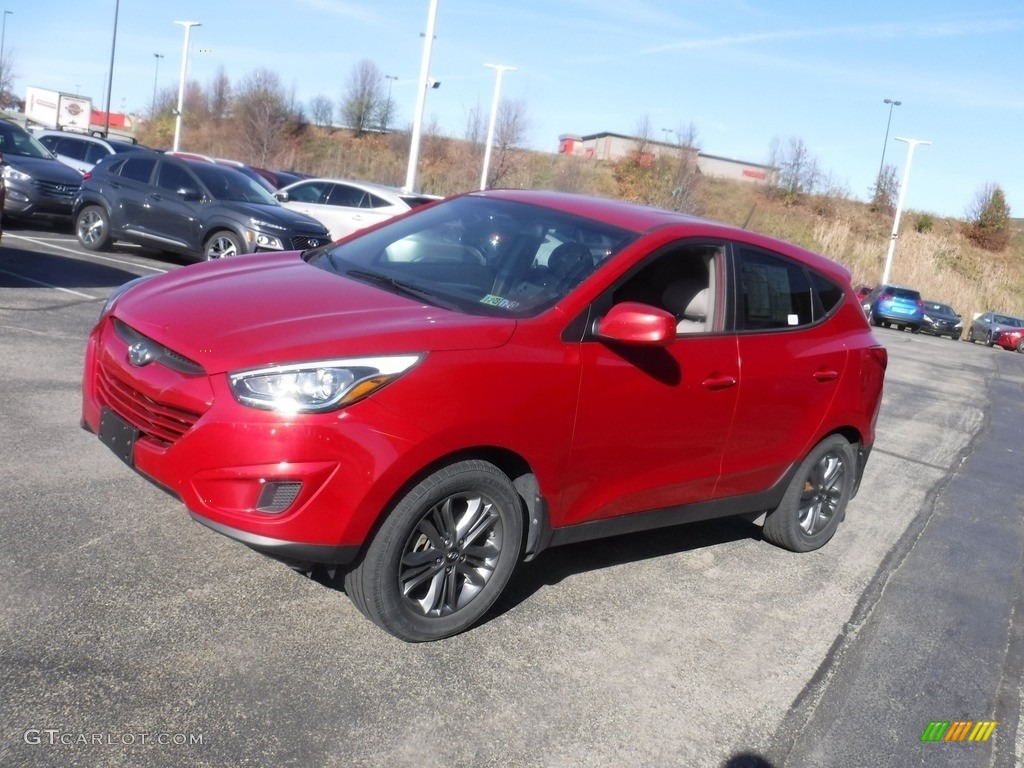 2015 Tucson GLS AWD - Garnet Red / Beige photo #5
