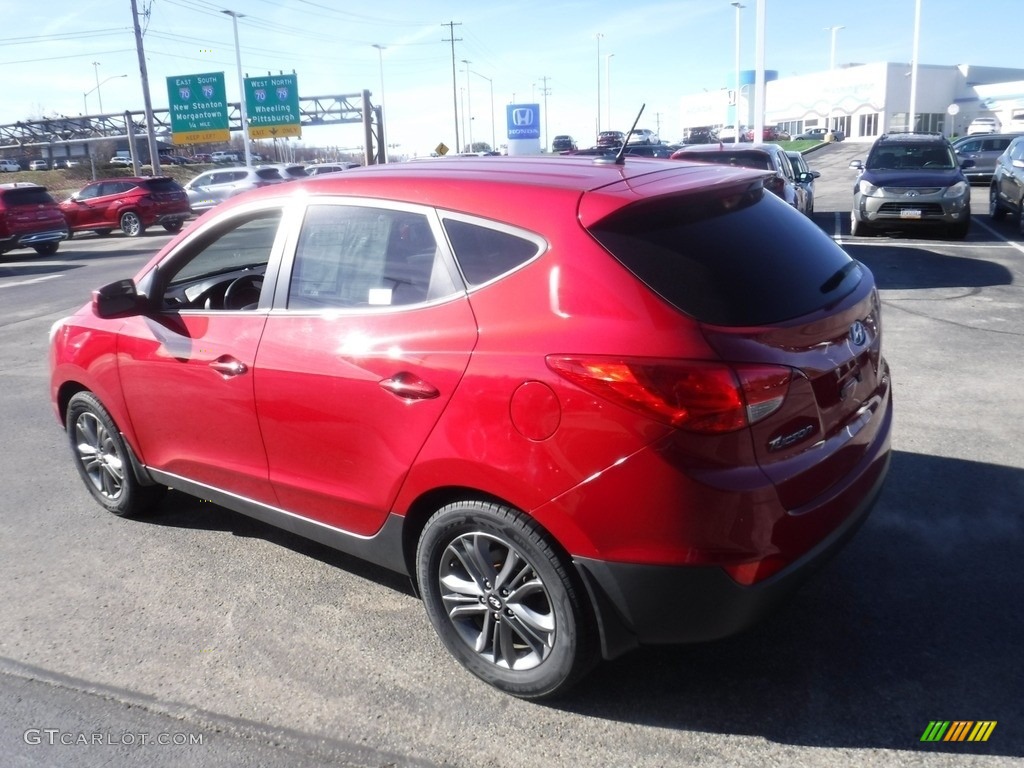 2015 Tucson GLS AWD - Garnet Red / Beige photo #7
