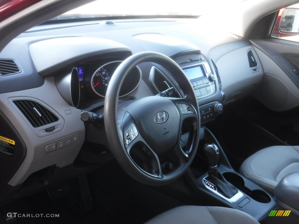 2015 Tucson GLS AWD - Garnet Red / Beige photo #12