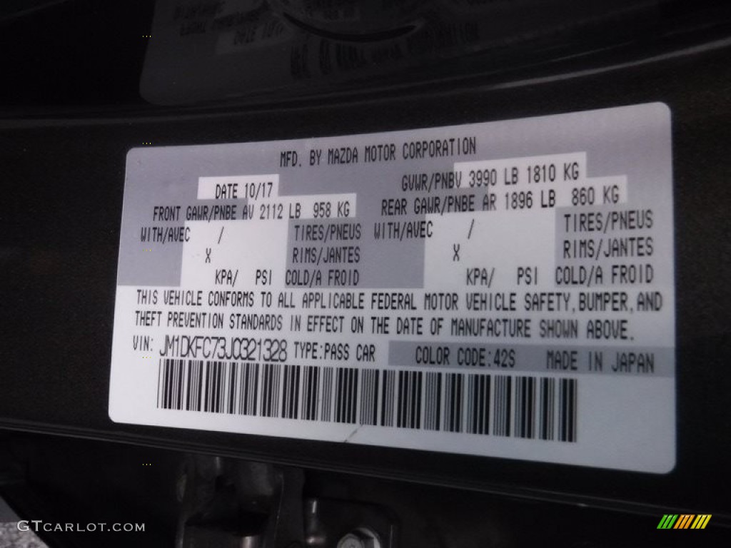 2018 CX-3 Touring AWD - Machine Gray Metallic / Black photo #32