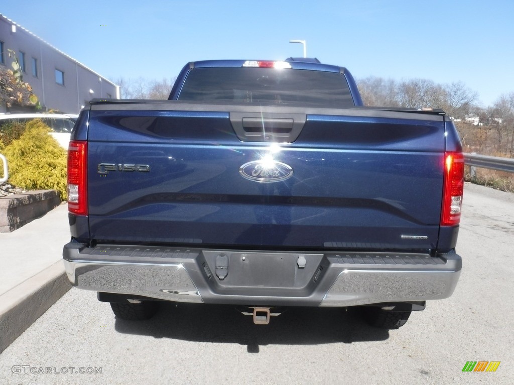 2015 F150 XLT SuperCab 4x4 - Blue Jeans Metallic / Black photo #18