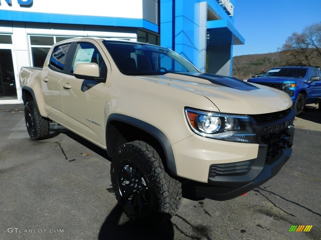 Sand Dune Metallic 2022 Chevrolet Colorado ZR2 Crew Cab 4x4 Exterior Photo #145150918