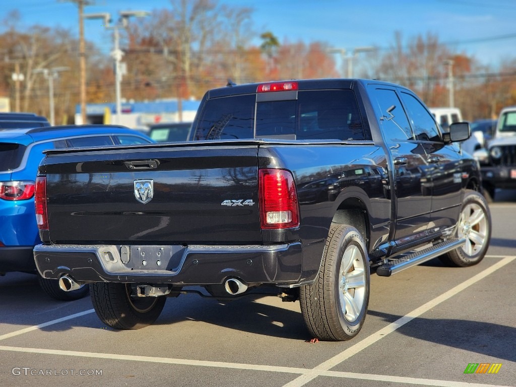 2017 1500 Sport Crew Cab 4x4 - Brilliant Black Crystal Pearl / Black photo #6