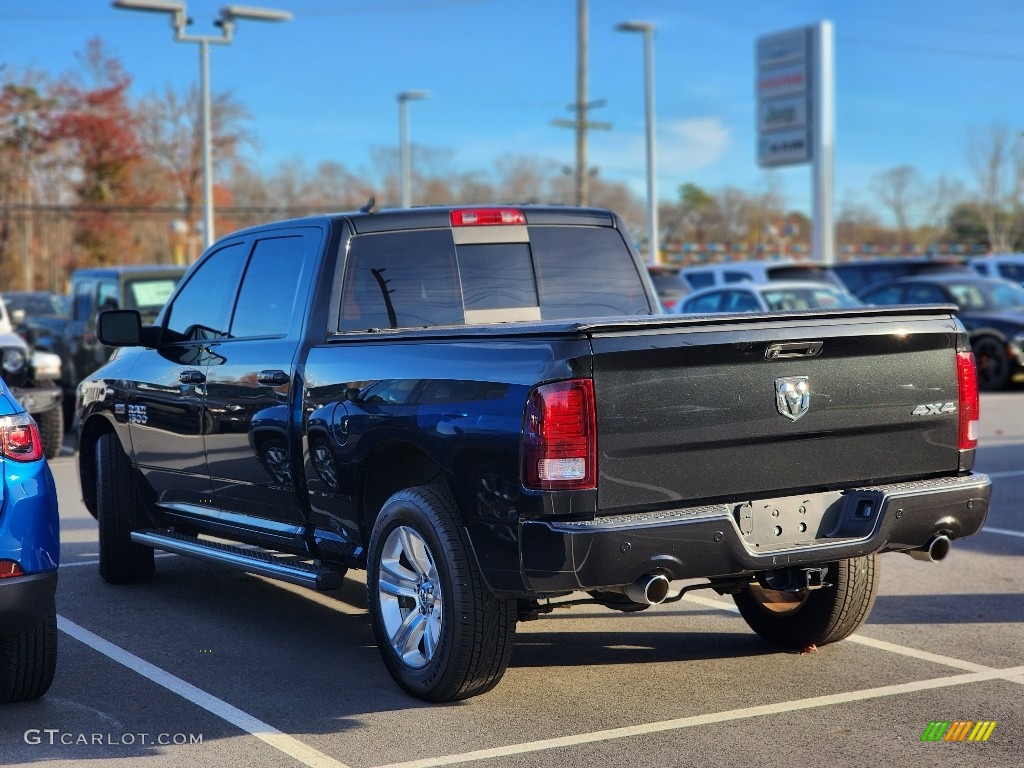 2017 1500 Sport Crew Cab 4x4 - Brilliant Black Crystal Pearl / Black photo #8