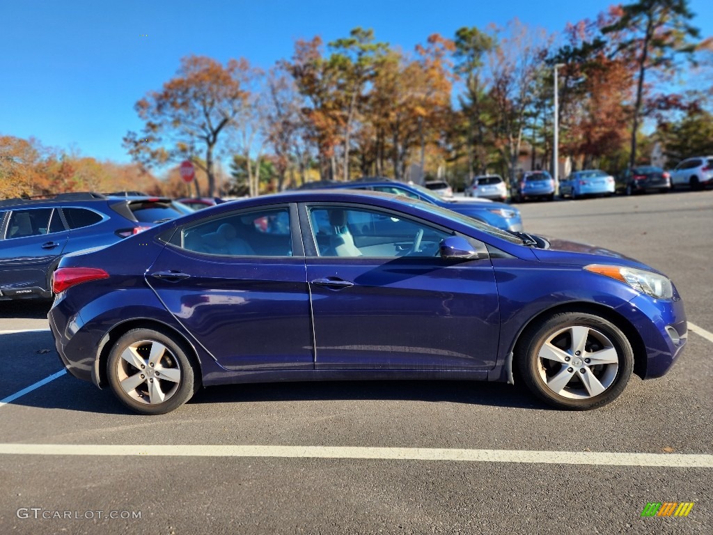 2013 Elantra GLS - Indigo Night / Gray photo #5