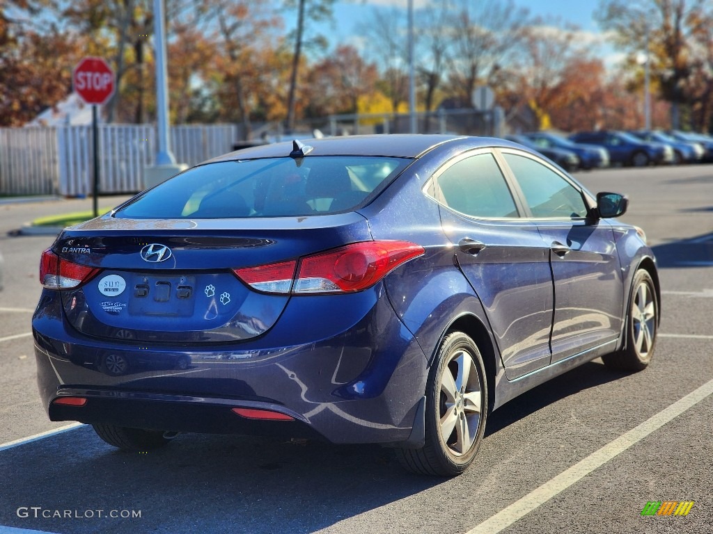 2013 Elantra GLS - Indigo Night / Gray photo #7