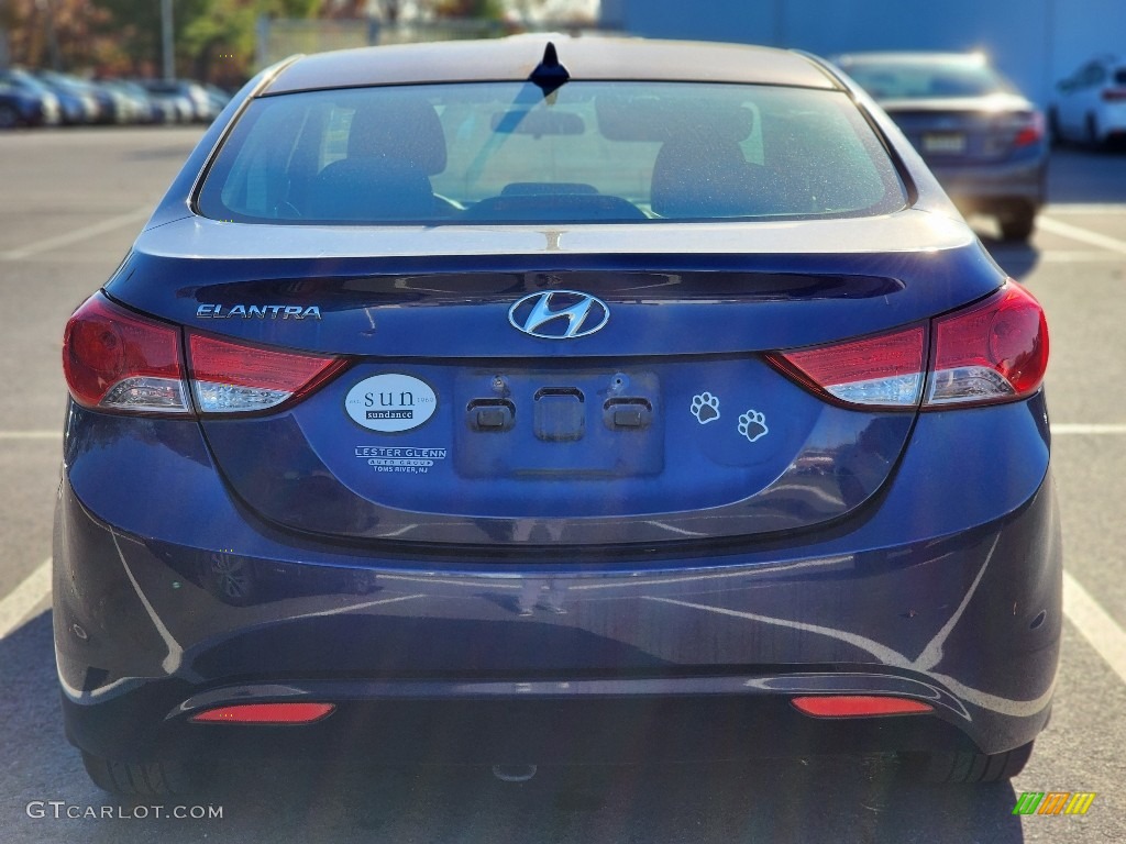 2013 Elantra GLS - Indigo Night / Gray photo #8