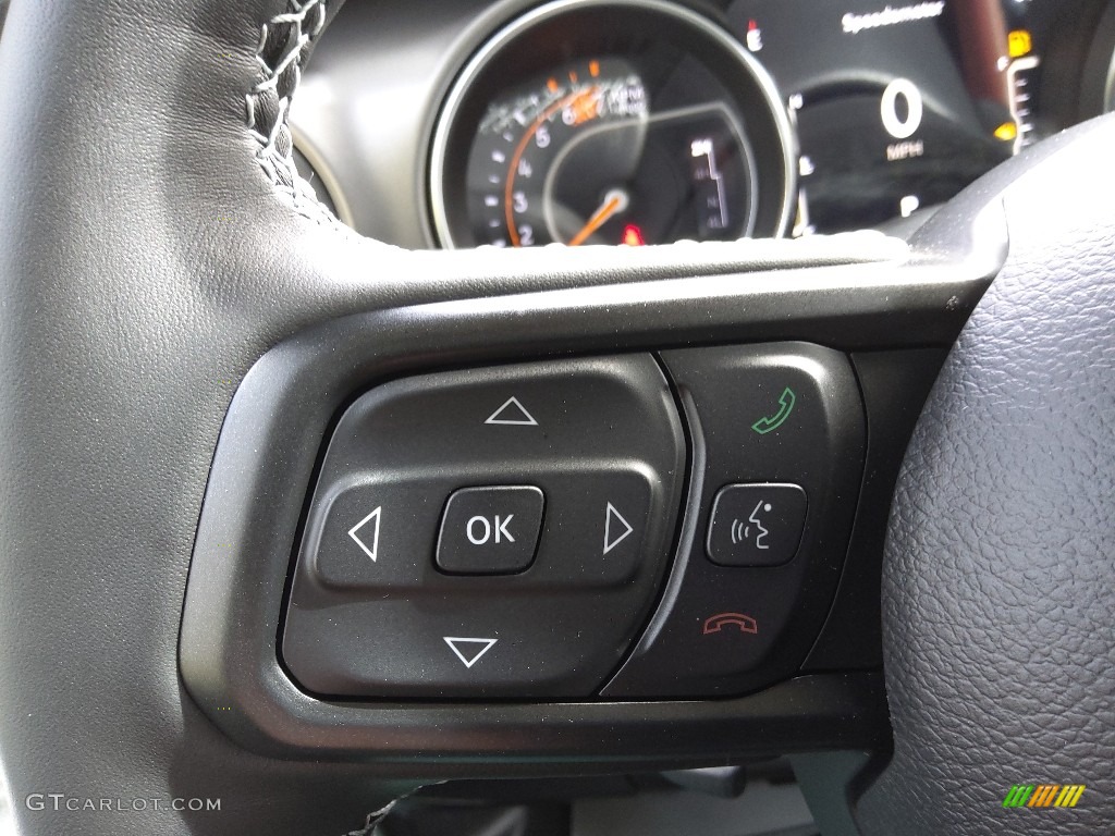 2023 Jeep Wrangler Unlimited Freedom Edition 4x4 Black Steering Wheel Photo #145151934