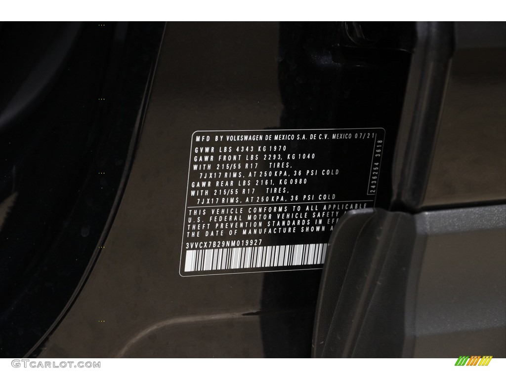 2022 Taos S - Deep Black Pearl / Gray/Black photo #20