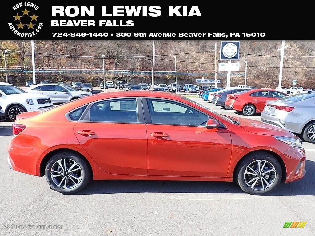 2023 Forte LXS - Fire Orange / Black photo #1