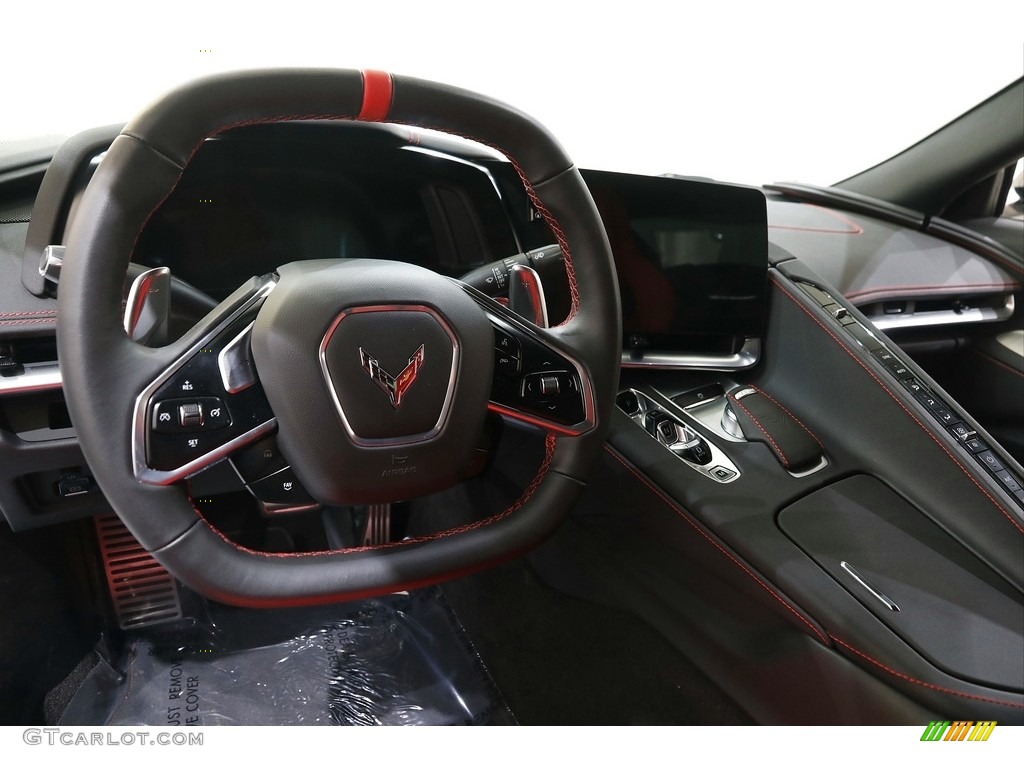 2023 Corvette Stingray Coupe - Arctic White / Adrenaline Red photo #7