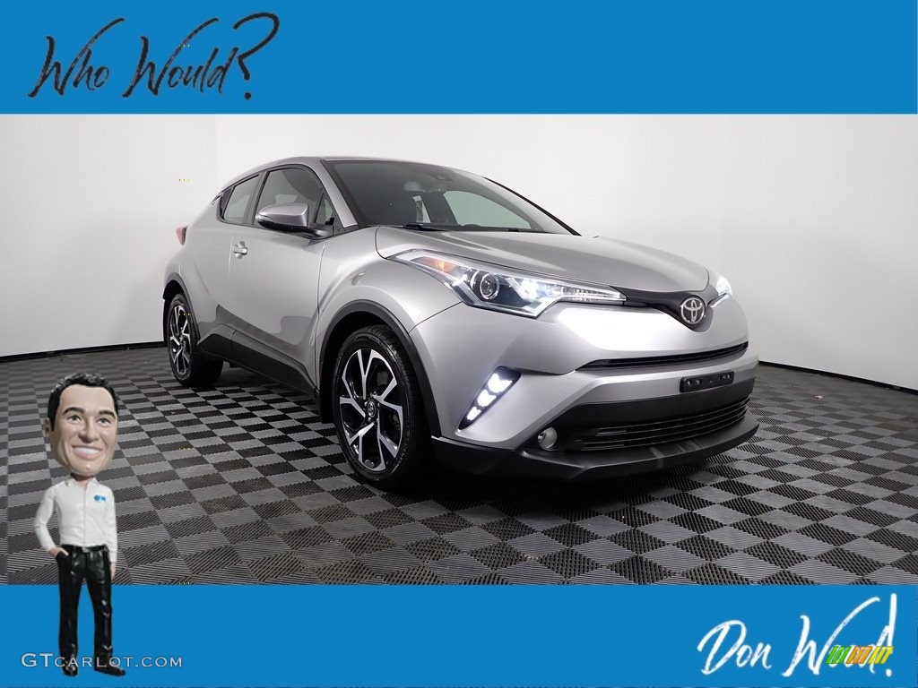 2018 C-HR XLE - Silver Knockout Metallic / Black photo #1