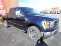 2022 Antimatter Blue Metallic Ford F150 XLT SuperCrew 4x4  photo #2