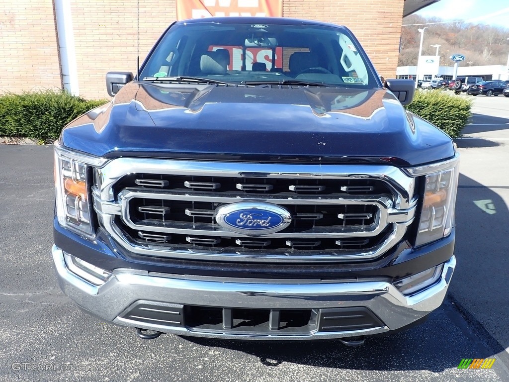 2022 F150 XLT SuperCrew 4x4 - Antimatter Blue Metallic / Medium Dark Slate photo #3