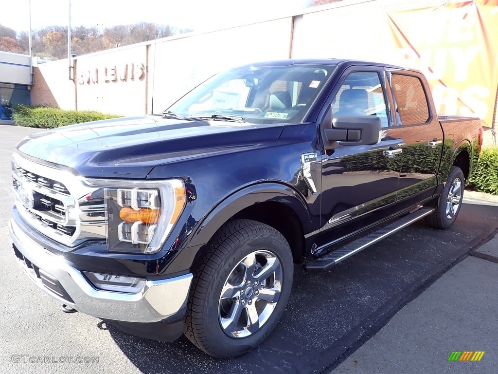 2022 F150 XLT SuperCrew 4x4 - Antimatter Blue Metallic / Medium Dark Slate photo #4