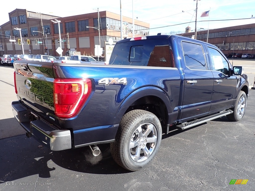 2022 F150 XLT SuperCrew 4x4 - Antimatter Blue Metallic / Medium Dark Slate photo #8