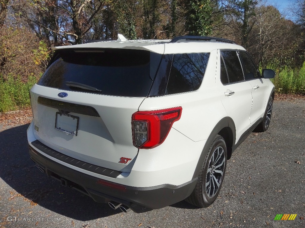 2020 Explorer ST 4WD - Star White Metallic Tri-Coat / Ebony photo #6