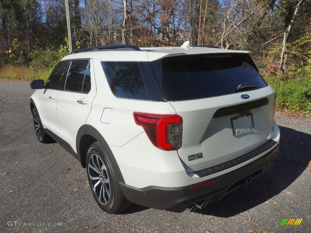 2020 Explorer ST 4WD - Star White Metallic Tri-Coat / Ebony photo #8