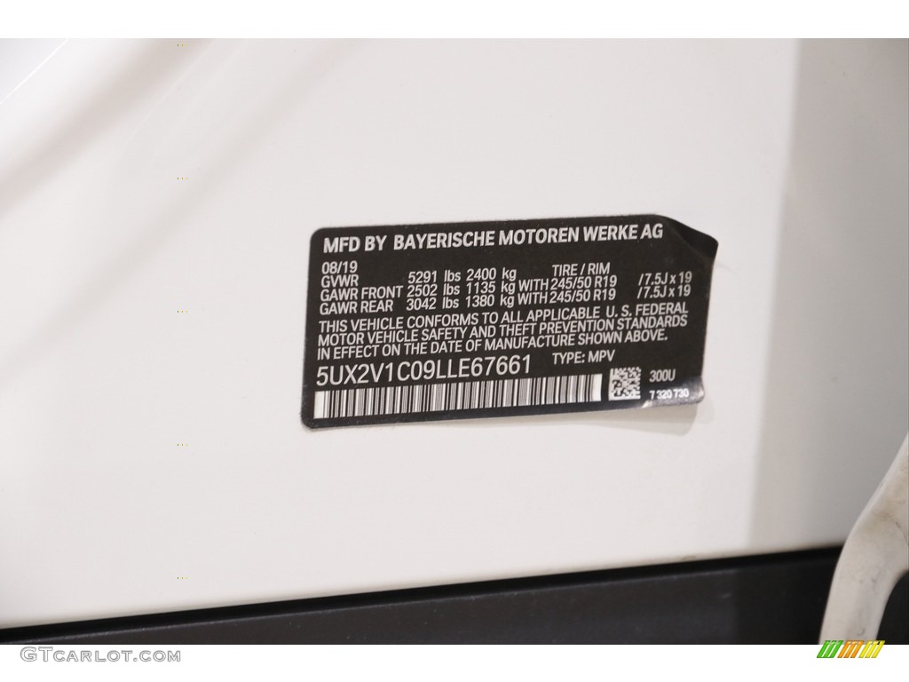 2020 X4 xDrive30i - Alpine White / Cognac photo #24