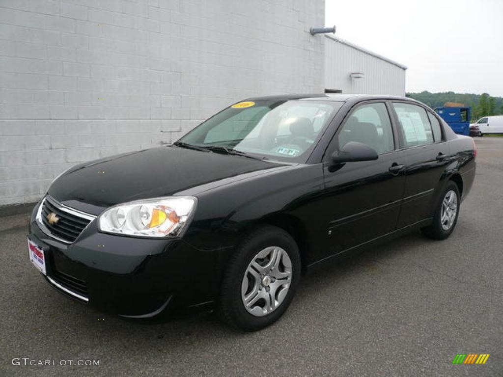 2006 Malibu LS Sedan - Black / Titanium Gray photo #1