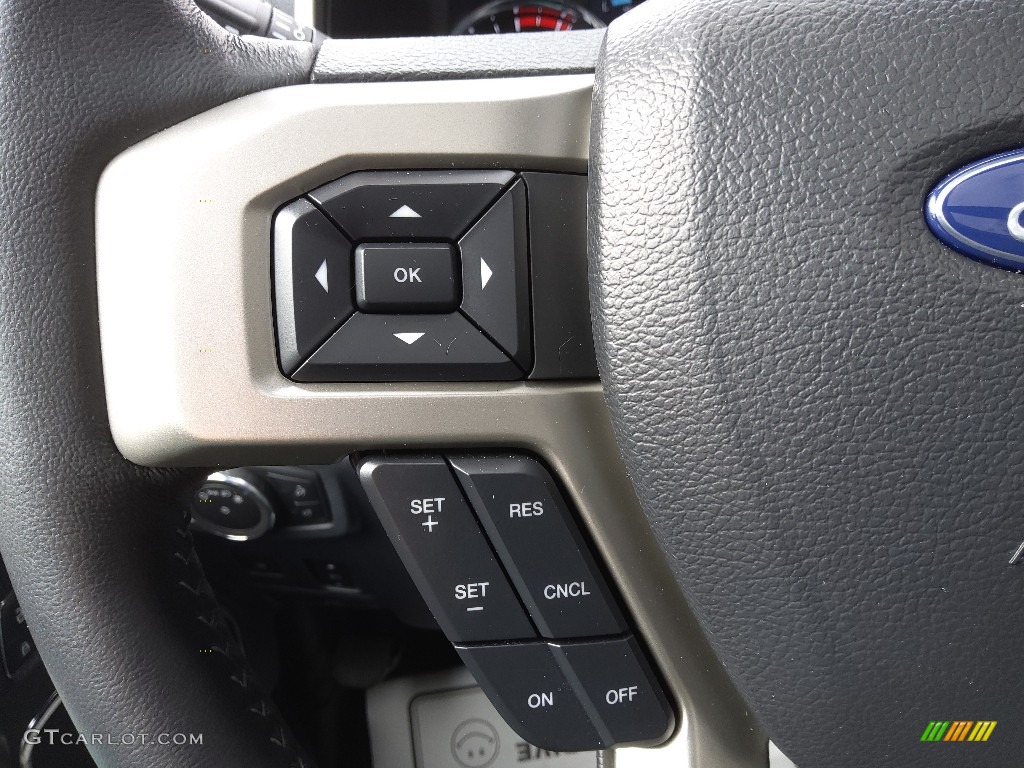 2022 Ford F250 Super Duty Tremor Crew Cab 4x4 Black Onyx Steering Wheel Photo #145155964