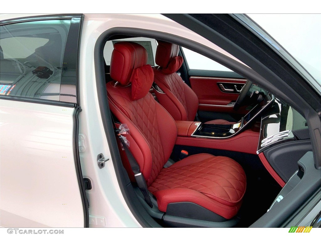 2023 S 580 4Matic Sedan - Diamond White / Exclusive Carmine Red/Black photo #5