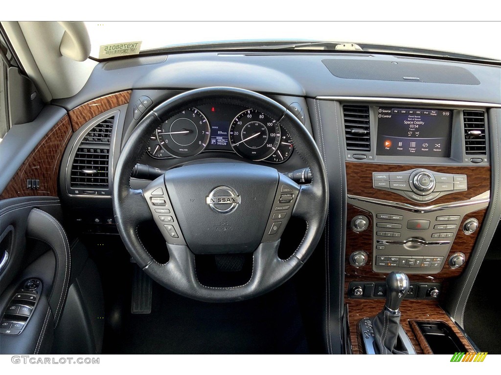 2019 Nissan Armada Platinum 4x4 Charcoal Dashboard Photo #145157863