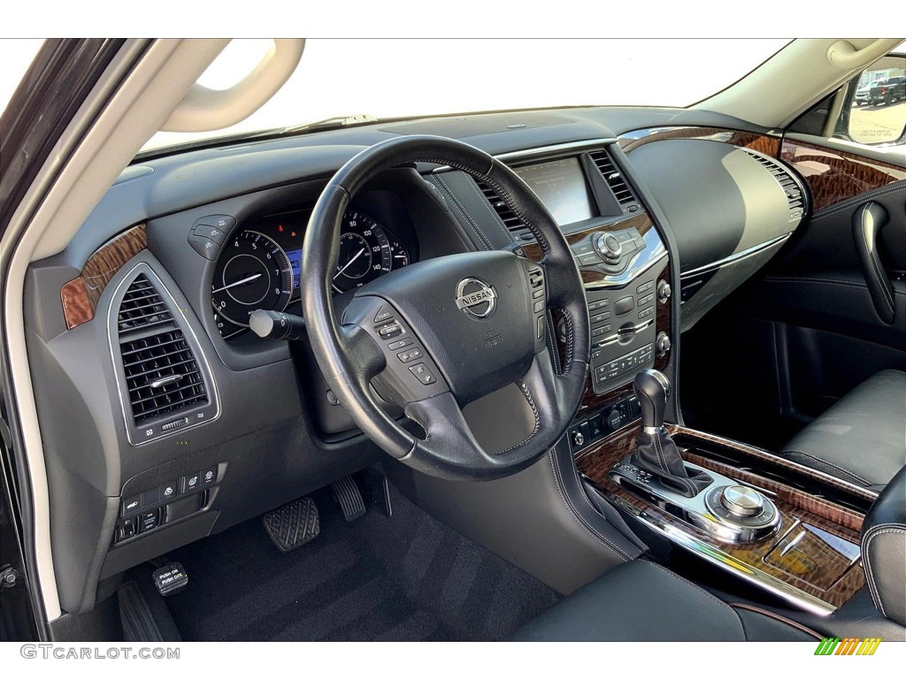 2019 Nissan Armada Platinum 4x4 Charcoal Dashboard Photo #145158112