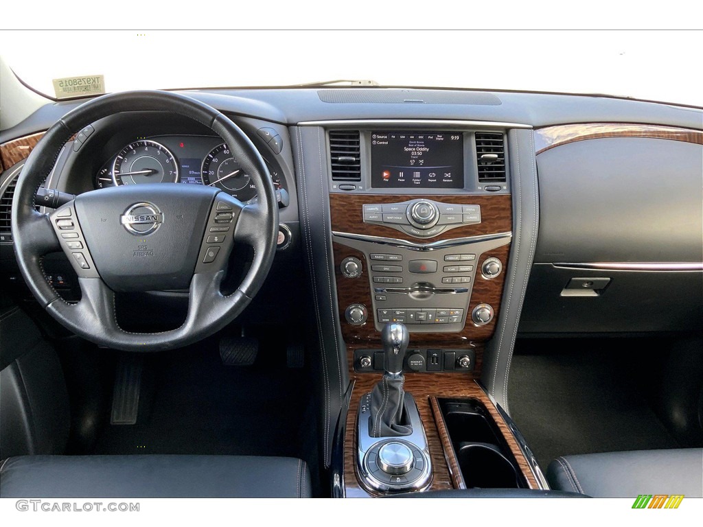 2019 Nissan Armada Platinum 4x4 Charcoal Dashboard Photo #145158139