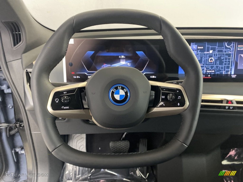 2023 BMW iX xDrive50 Amido Steering Wheel Photo #145158367