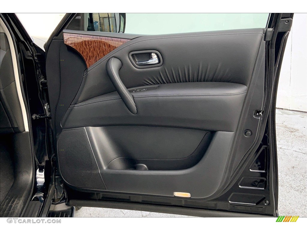 2019 Nissan Armada Platinum 4x4 Charcoal Door Panel Photo #145158418