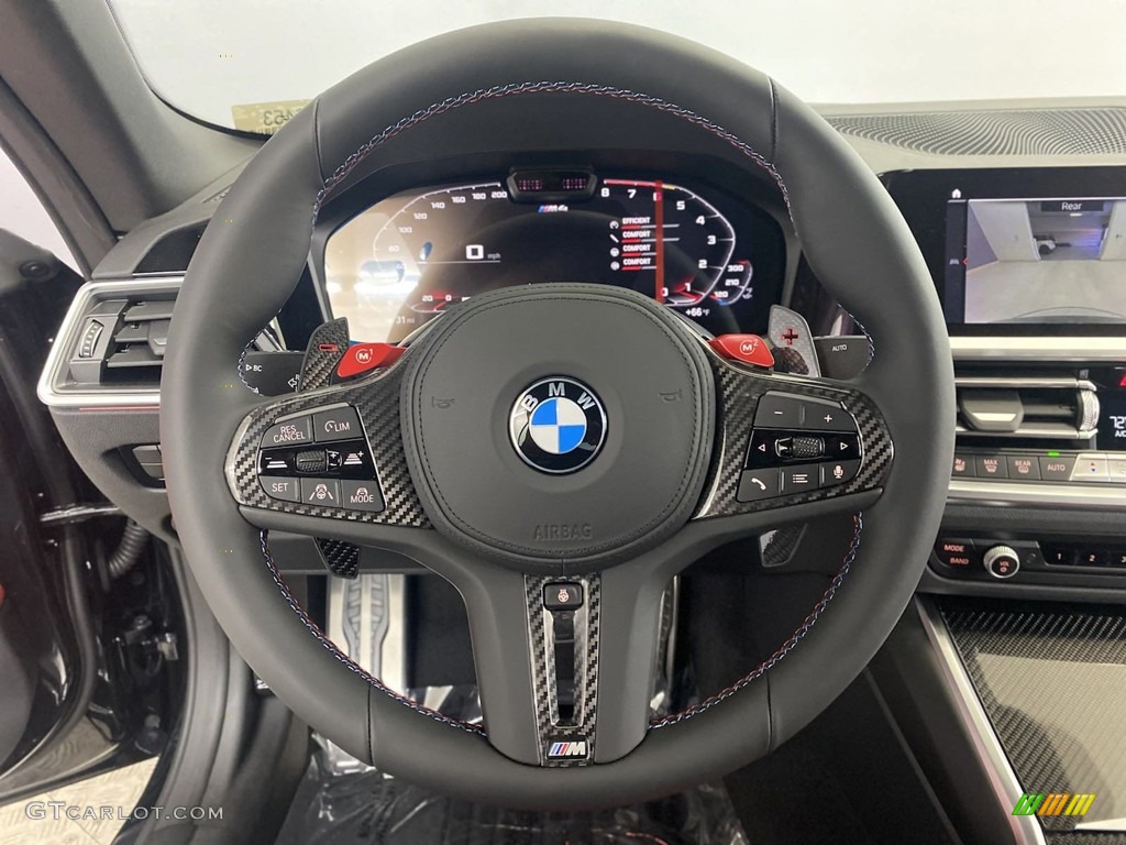 2023 BMW M4 Competition xDrive Convertible Fiona Red/Black Steering Wheel Photo #145159726