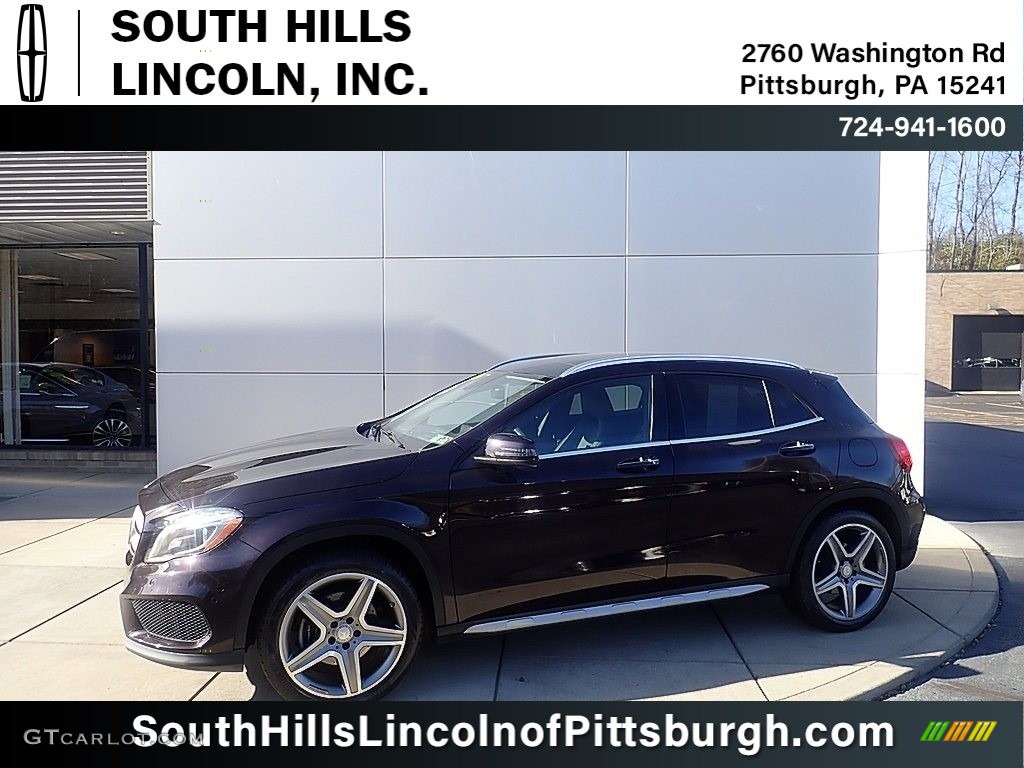 2015 GLA 250 4Matic - Northern Lights Violet Metallic / Black photo #1